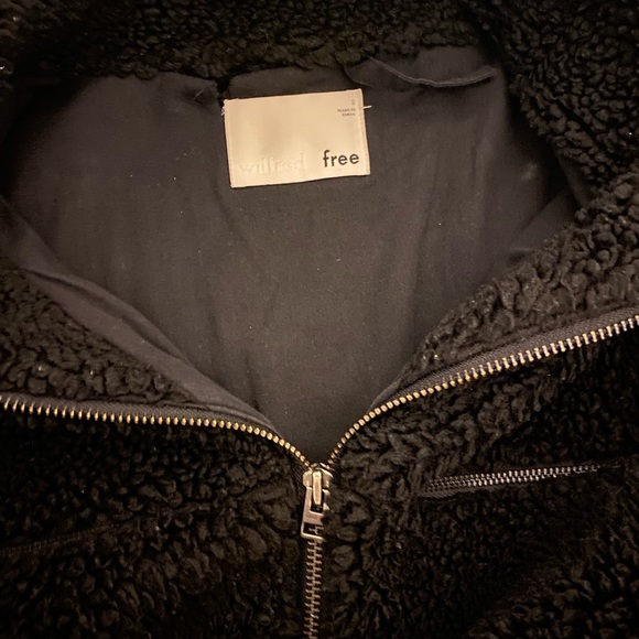 Aritzia black teddy coat. - Picture 3 of 4